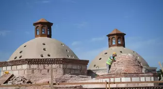 Edirne’deki Gazi Mihal Hamamı’nın Restorasyonu Devam Ediyor